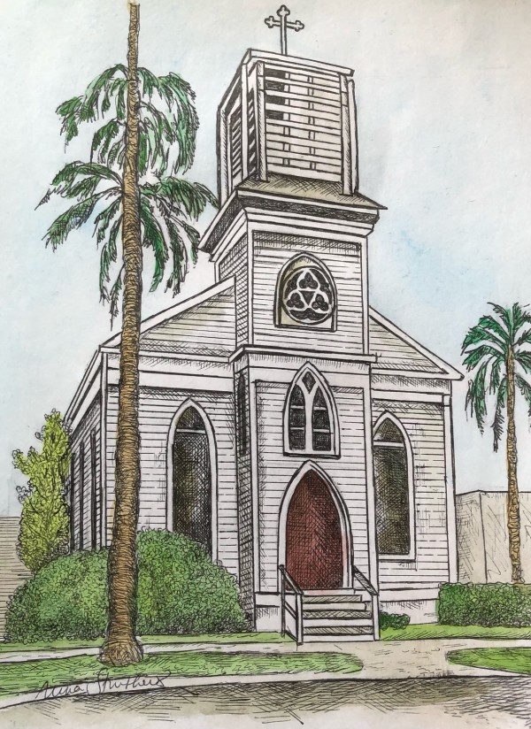 St Josephs Church, Galveston Texas by Nina Struthers
