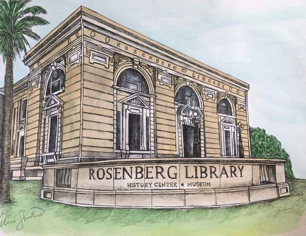 Rosenberg Library, Galveston Texas by Nina Struthers