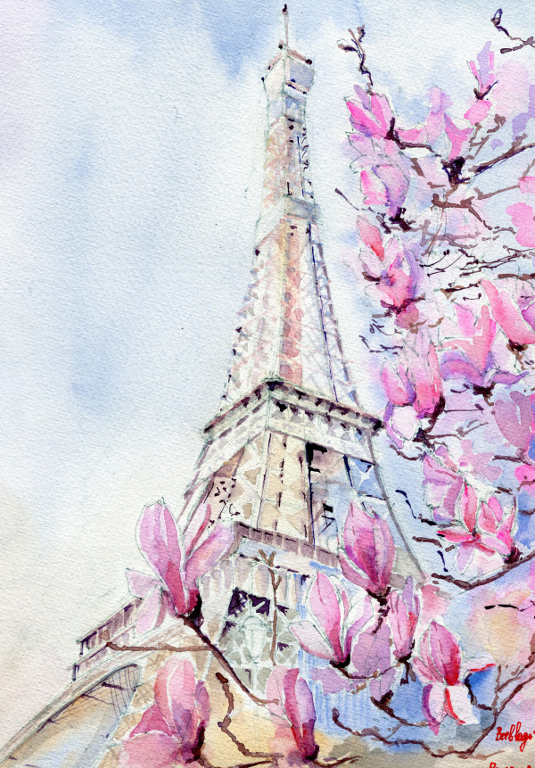 Spring in Paris by Irina Bakumenko BEEBLAGOART