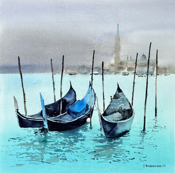 Venice in the Mist (N 441) by Irina Bakumenko BEEBLAGOART