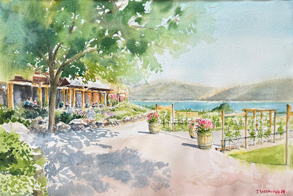 Summer, Uncorked. Quails' Gate Estate Winery by Irina Bakumenko BEEBLAGOART, Image 1.