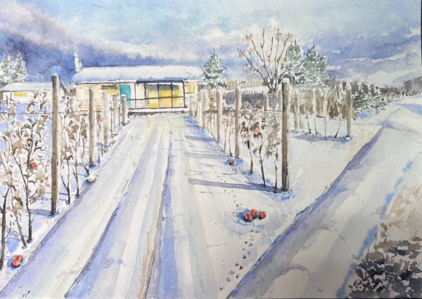 Winter in Okanagan # 504 by Irina Bakumenko BEEBLAGOART