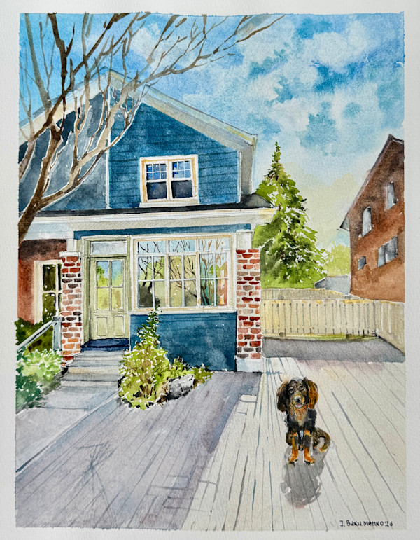 House Portrait #647 by Irina Bakumenko BEEBLAGOART, Image 4.
