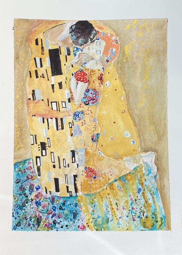" The Kiss " from Gustav Klimt by Irina Bakumenko BEEBLAGOART