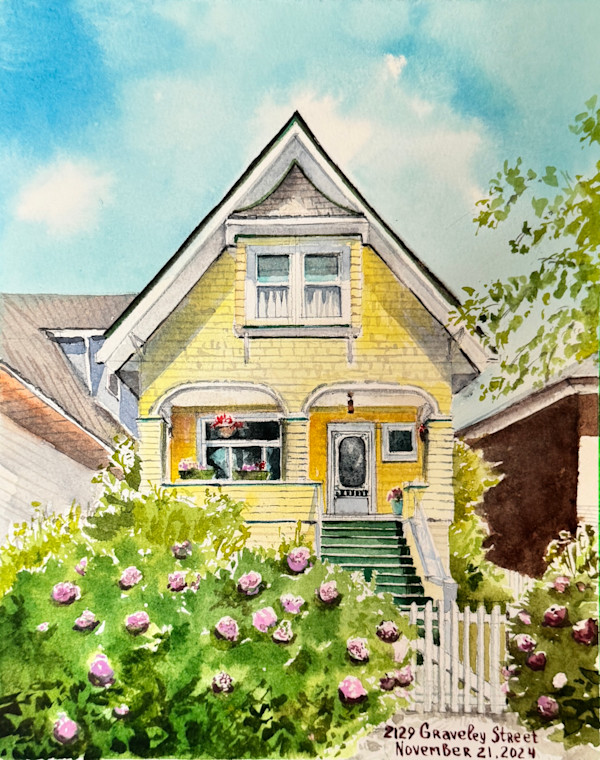 House Portrait # 542 by Irina Bakumenko BEEBLAGOART