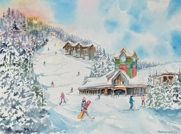 Big White Wonderland #548 by Irina Bakumenko BEEBLAGOART