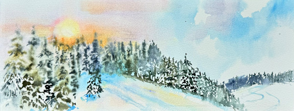 All is Calm, All is Bright (#547) by Irina Bakumenko BEEBLAGOART