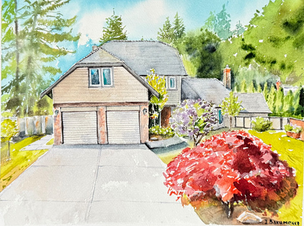 House Portrait #558 by Irina Bakumenko BEEBLAGOART