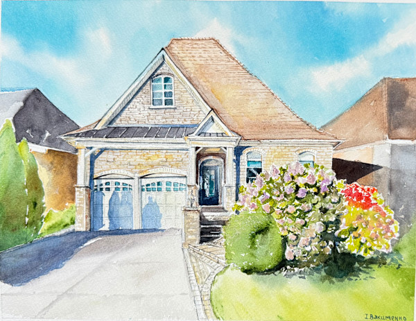 House Portrait #560 by Irina Bakumenko BEEBLAGOART