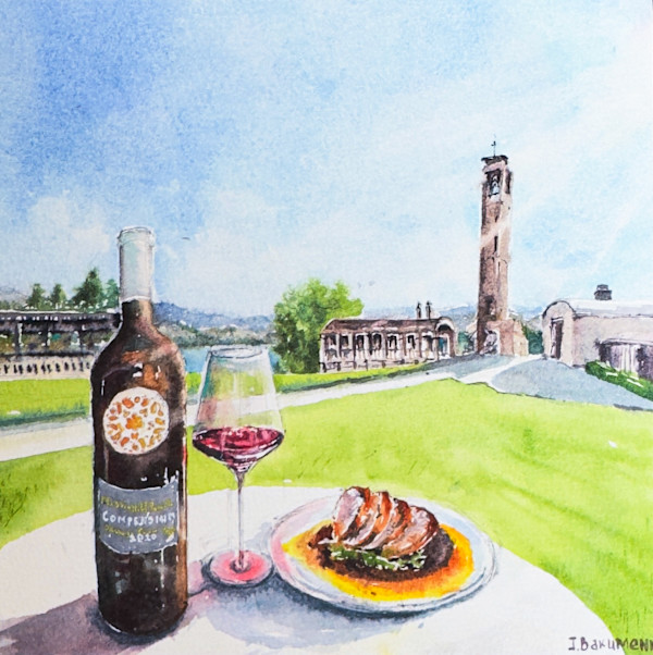 MISSION HILL FAMILY ESTATE (Wine&Food Collection 2025) by Irina Bakumenko BEEBLAGOART