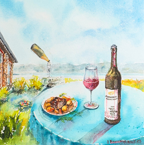 Summer Hill Pyramid Winery (Wine&Food Collection 2025) by Irina Bakumenko BEEBLAGOART, Image 1.