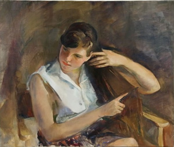 Portrait of Mary Townsend Mason's Grand-daughter by Alice Kent Stoddard