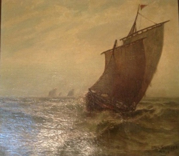 Ship Sailing at Sea by Otis S. Weber