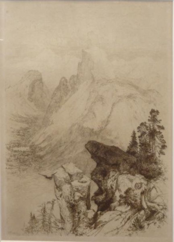 “The Half Dome, View from Moran Point” by Thomas Moran