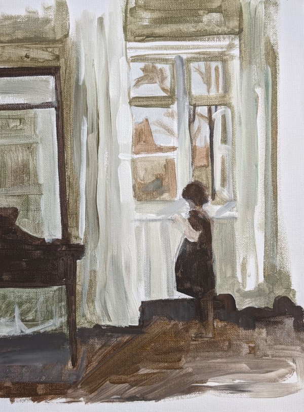 By the window by Maria Kelebeev