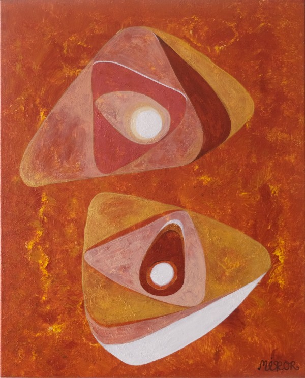 Glyph: Deus Trian (Two Triangles) by MIRROR Art Duo