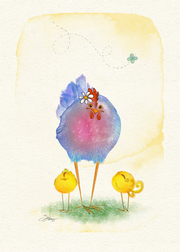Spring - Flora Hen by Shanda Louis