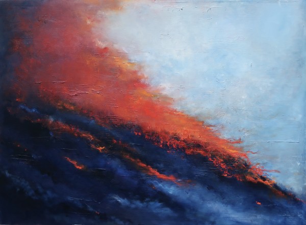 Roaring fire by Nilou Farzam
