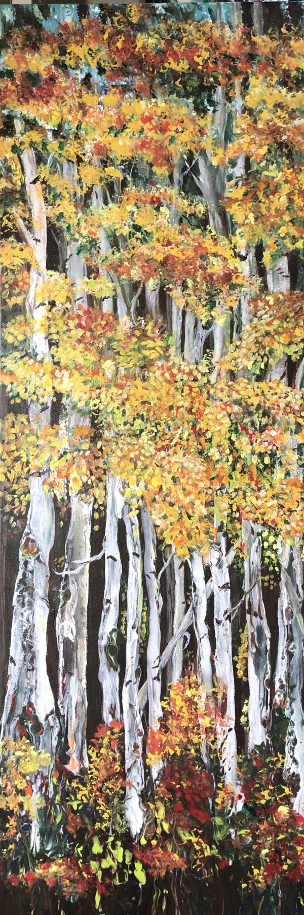 Aspen Grove in Fall Aray by Linda Bridges