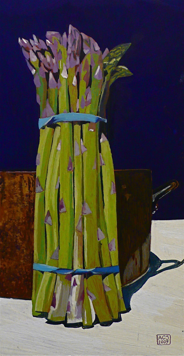 Aparagus and Copper Pot