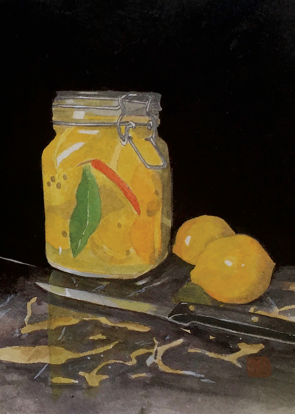Moroccan Lemons in Hermitique Jar
