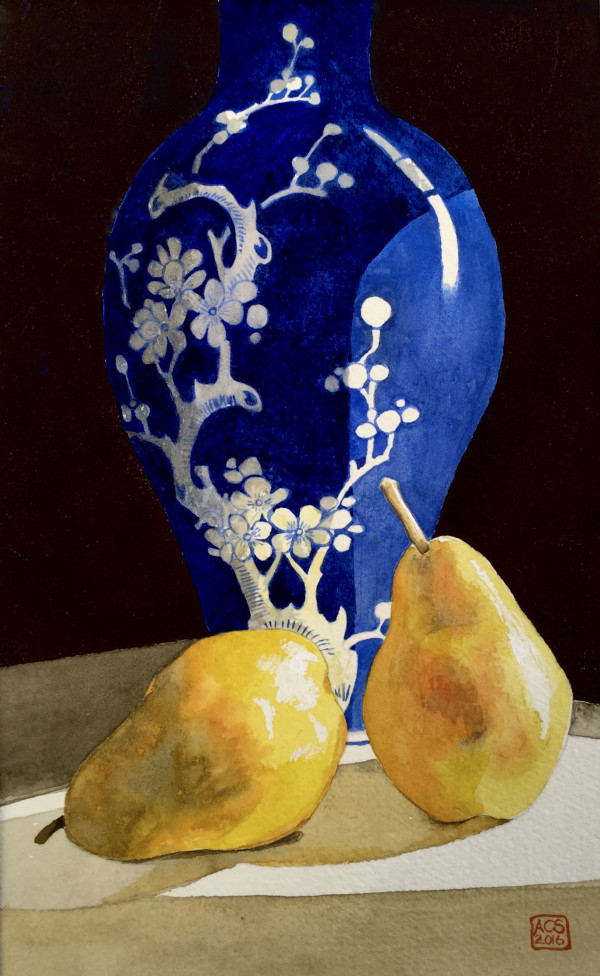 Pears and Porcelain Plum Blossoms #2