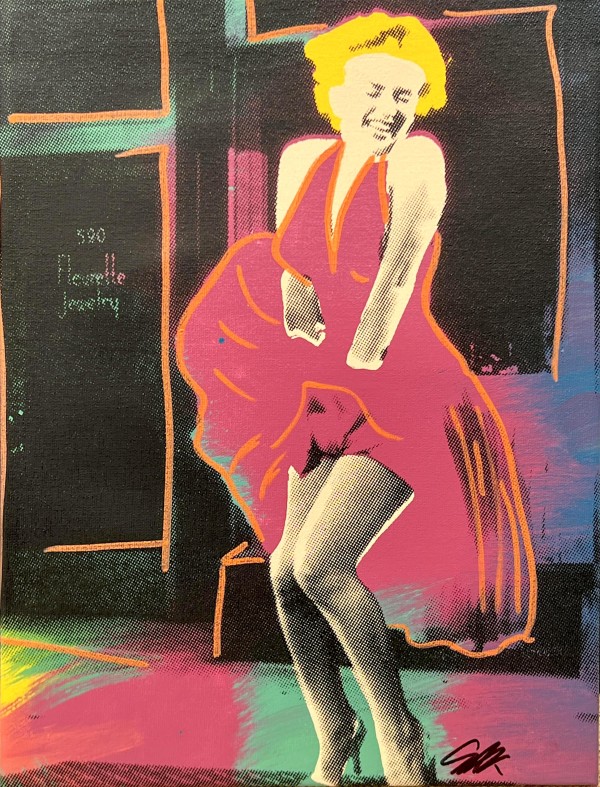 Marilyn Monroe "That Silly Little Dress" by Steve Kaufman