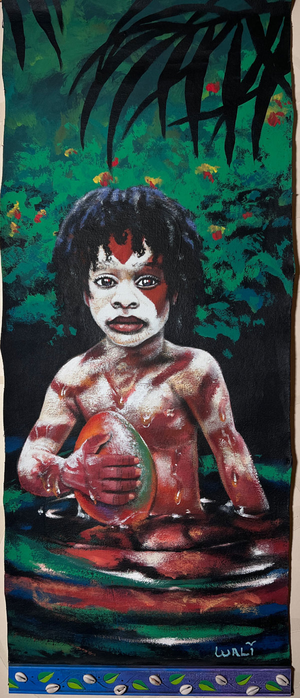 Boy with Mango by Walt Wali Neil