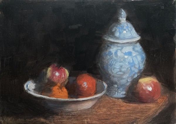 Chinese Pot & Apples by jada rowland