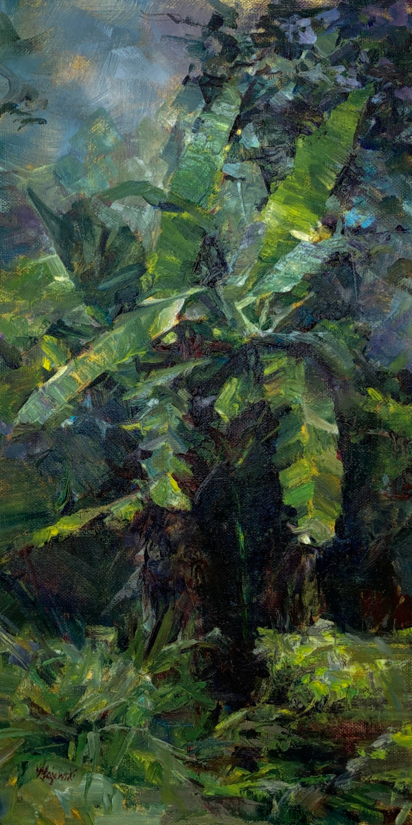 Hauula-Kamehameha Hwy. (Banana Leaves) by Carolyn Majewski
