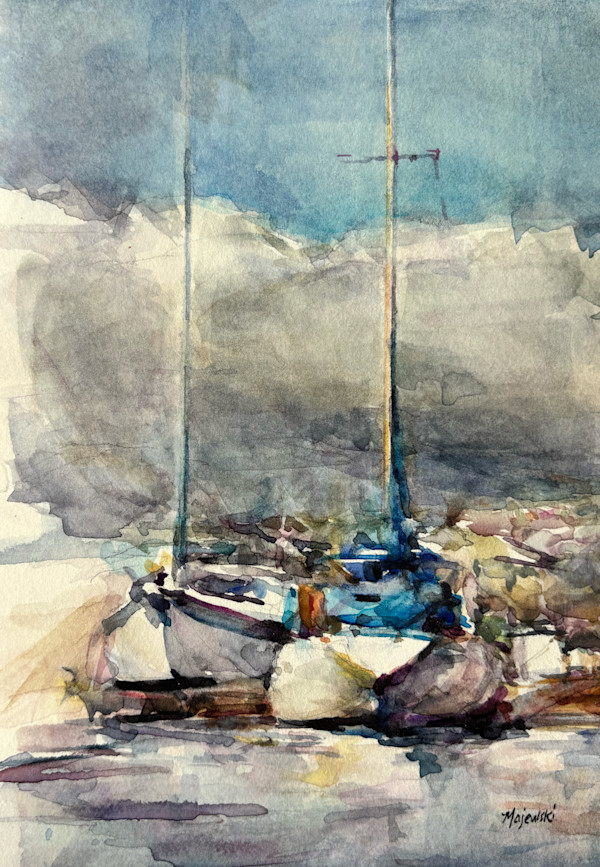 Marina Calm Before the Storm by Carolyn Majewski