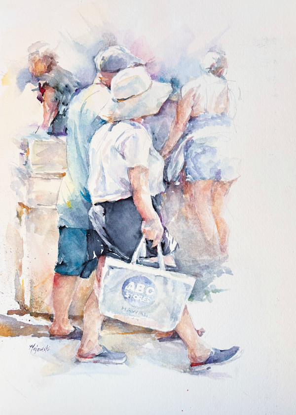 Walking in Waikiki by Carolyn Majewski