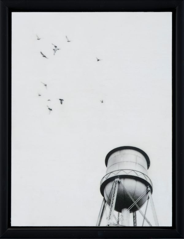 Water Tower with Birds #0920-03