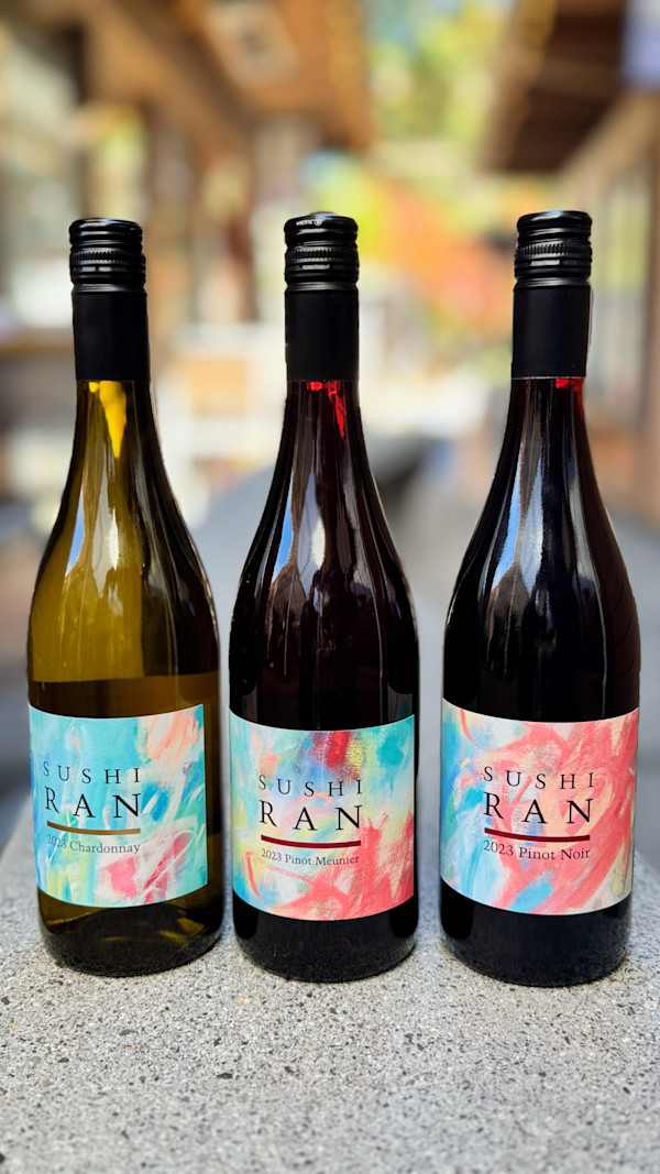 Sushi Ran Wine Labels by Suzie Buchholz