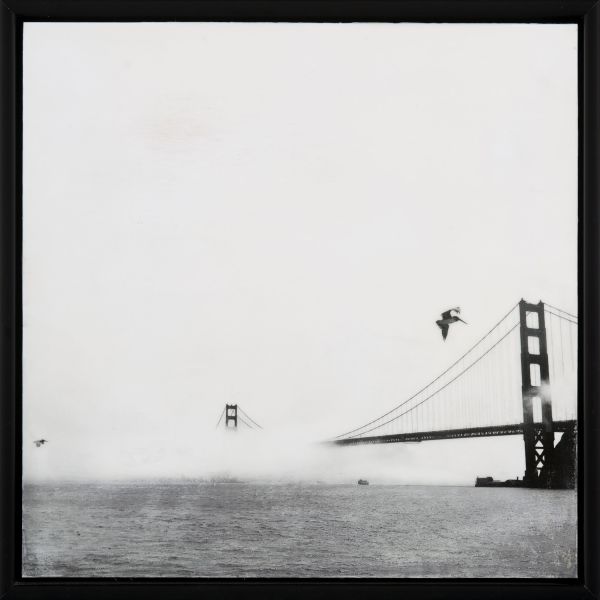 Golden Gate Bridge with Fog + Birds #0920-01