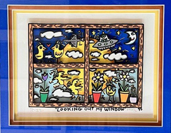 Looking Out My Window 3-D by James Rizzi
