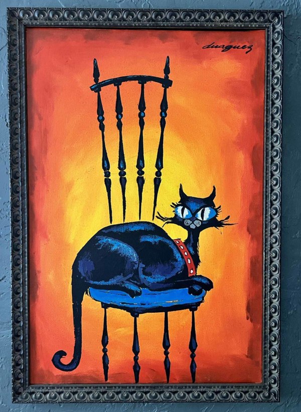 MCM Cat Painting by Duaguez Gondola