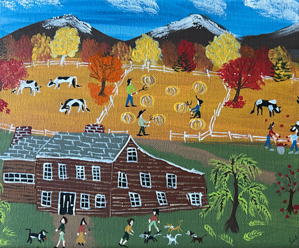 The Round Bails Of Hay by Lee Gray