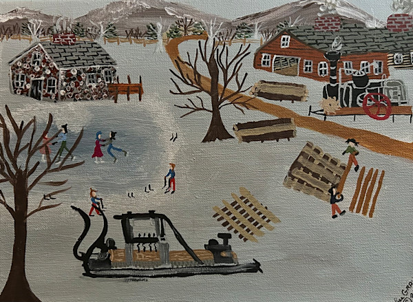 Busy At The Sawmill by Lee Gray