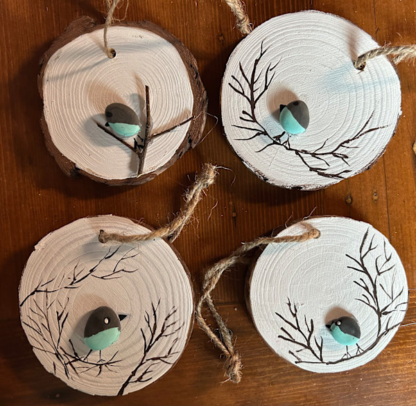 4 Light Bird - Single -  Wooden Blocks by Lee Gray