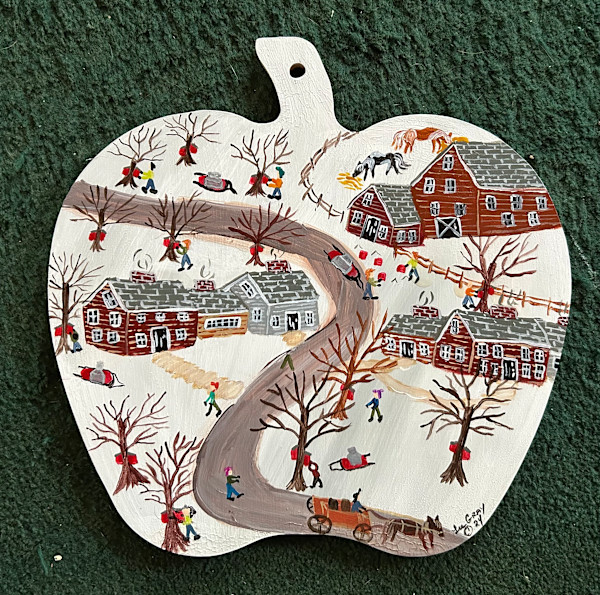 Everyone Is Collecting Sap -  Wooden Cutting Board by Lee Gray