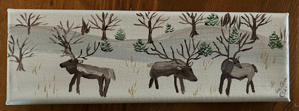 The Elks Are Grazing by Lee Gray