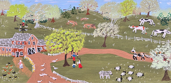 The Deer Are In The Meadow by Lee Gray