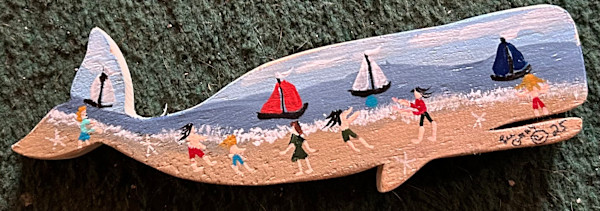 Wooden Whale - Medium by Lee Gray