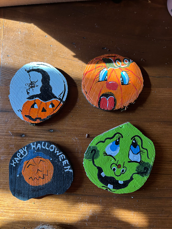 4 Total - Pumpkins, Greenman, Happy Halloween by Lee Gray
