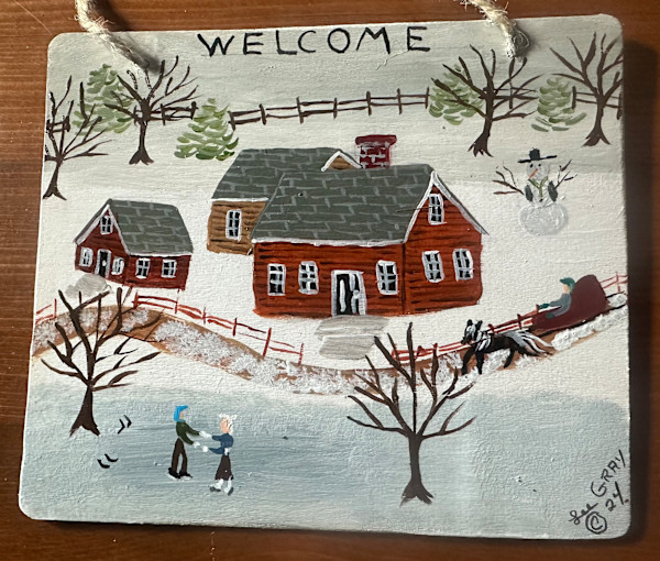 Welcome Sign - Wooden by Lee Gray