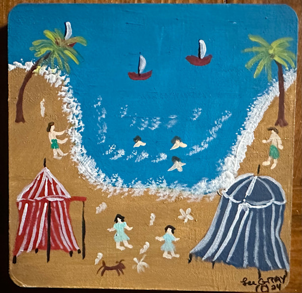 Group Coasters - Coaster 1 - Summer Scene by Lee Gray