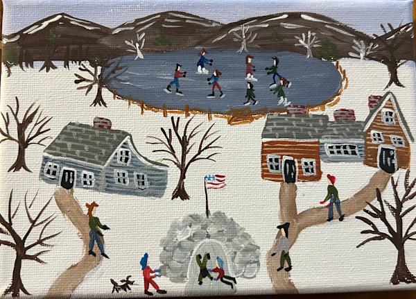 Skating Behind The House by Lee Gray