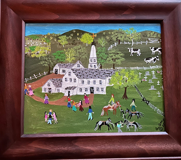 A Church Gathering by Lee Gray