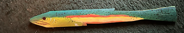 Brook Trout # 1 - Wooden Fish by Lee Gray